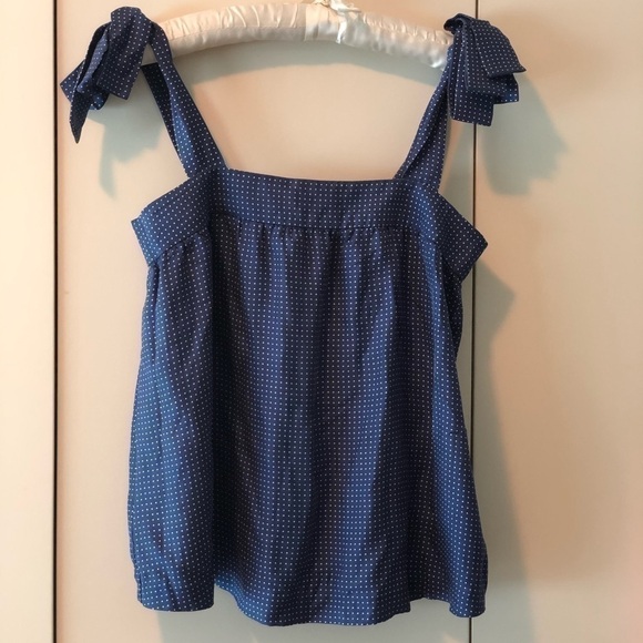 J. Crew Polka Dot Silk Blouse Size 00 - Picture 3 of 16